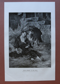 Kunst Druck Eduard von Gebhardt 1909 Der arme Lazarus